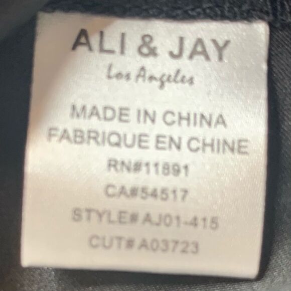 ALI & JAY One Shoulder Drape Striped Cocktail Dress New Size M - Picture 8 of 10